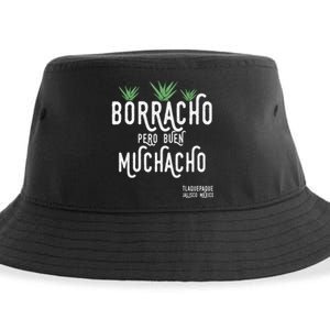 Borracho Pero Buen Muchacho Mexico Saying Sustainable Bucket Hat