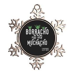 Borracho Pero Buen Muchacho Mexico Saying Metallic Star Ornament