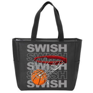 Basketball Player Bball Coach Fan Baller Sports Zip Tote Bag