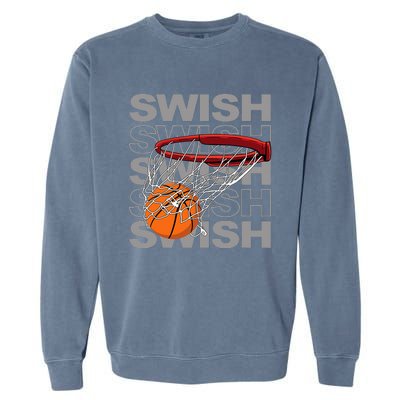 Basketball Player Bball Coach Fan Baller Sports Garment-Dyed Sweatshirt