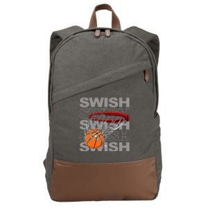 Basketball Player Bball Coach Fan Baller Sports Cotton Canvas Backpack