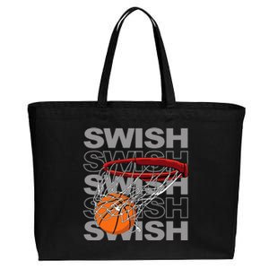 Basketball Player Bball Coach Fan Baller Sports Cotton Canvas Jumbo Tote