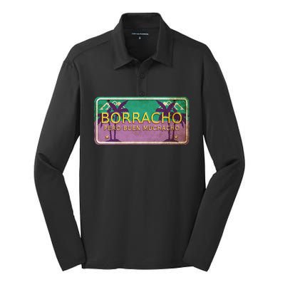 Borracho Pero Buen Muchacho Silk Touch Performance Long Sleeve Polo