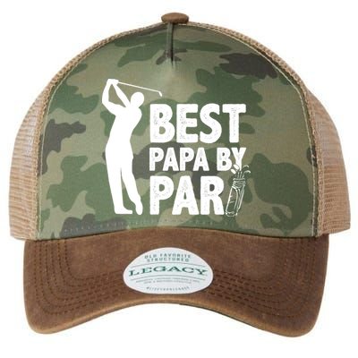 Best Papa By Par Fathers Day Golf Legacy Tie Dye Trucker Hat