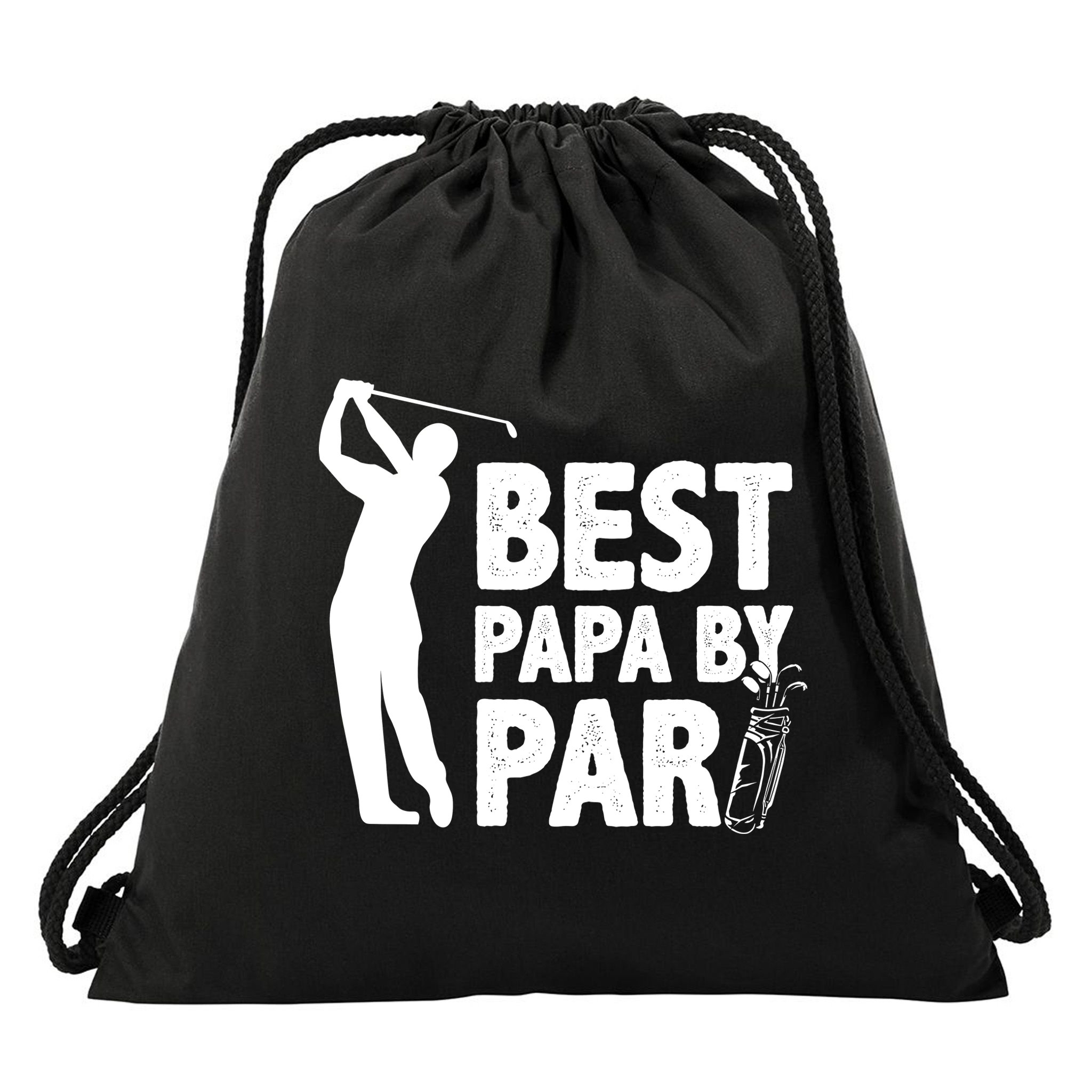 Best Papa By Par Fathers Day Golf Drawstring Bag