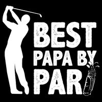 Best Papa By Par Fathers Day Golf Flat Bill Trucker Hat
