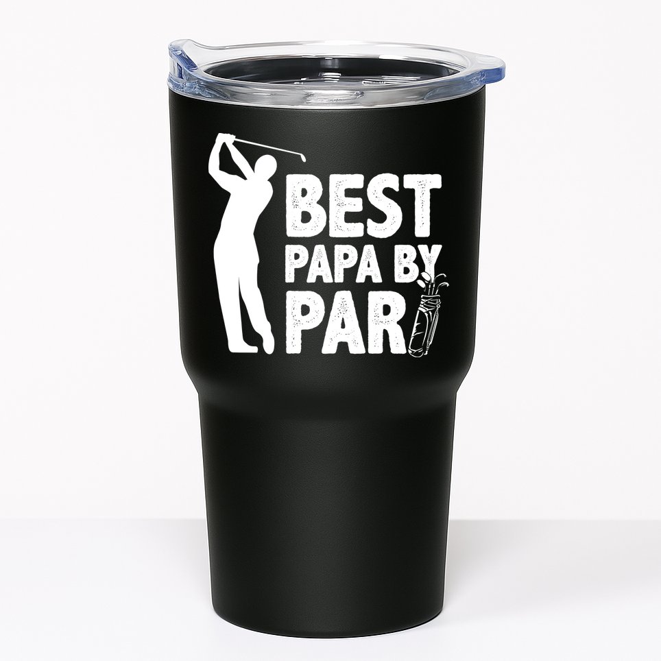 Best Papa By Par Fathers Day Golf Tumbler
