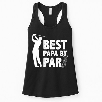 Best Papa By Par Fathers Day Golf Womens Tank Top