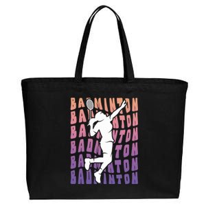 Badminton Player Badminton Gift Cotton Canvas Jumbo Tote