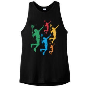 Badminton Players Badminton Gift Ladies PosiCharge Tri-Blend Wicking Tank