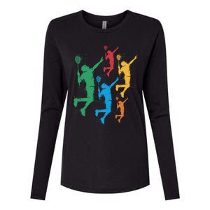 Badminton Players Badminton Gift Womens Cotton Relaxed Long Sleeve T-Shirt