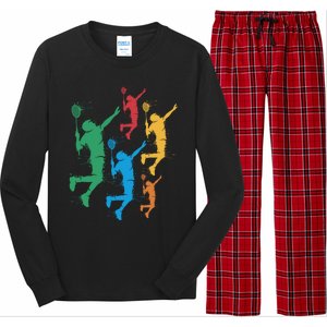 Badminton Players Badminton Gift Long Sleeve Pajama Set