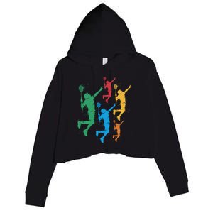 Badminton Players Badminton Gift Crop Fleece Hoodie