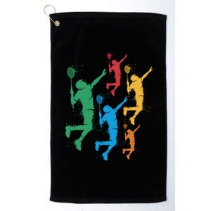 Badminton Players Badminton Gift Platinum Collection Golf Towel