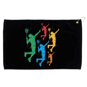 Badminton Players Badminton Gift Grommeted Golf Towel