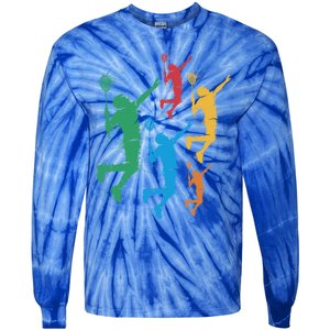 Badminton Players Badminton Gift Tie-Dye Long Sleeve Shirt