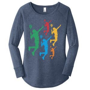 Badminton Players Badminton Gift Women's Perfect Tri Tunic Long Sleeve Shirt