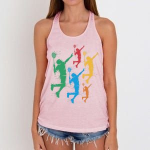 Badminton Players Badminton Gift Women's Knotted Racerback Tank