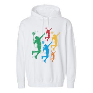 Badminton Players Badminton Gift Garment-Dyed Fleece Hoodie