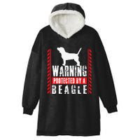 Beagle Protected Beagles Dog Lover Dad Mom Hooded Wearable Blanket