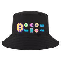 Bitcoin Pixelated Cool Comfort Performance Bucket Hat
