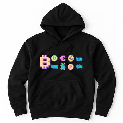 Bitcoin Pixelated Hoodie