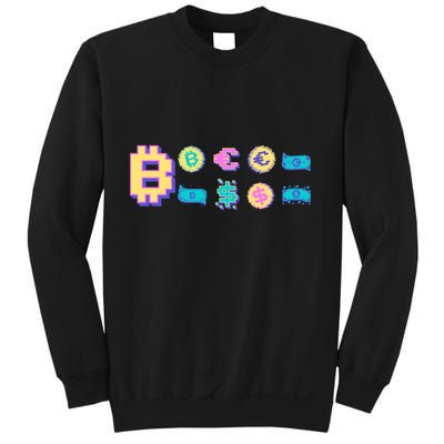 Bitcoin Pixelated Sweatshirt