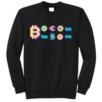 Bitcoin Pixelated Sweatshirt