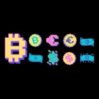 Bitcoin Pixelated Sweatshirt