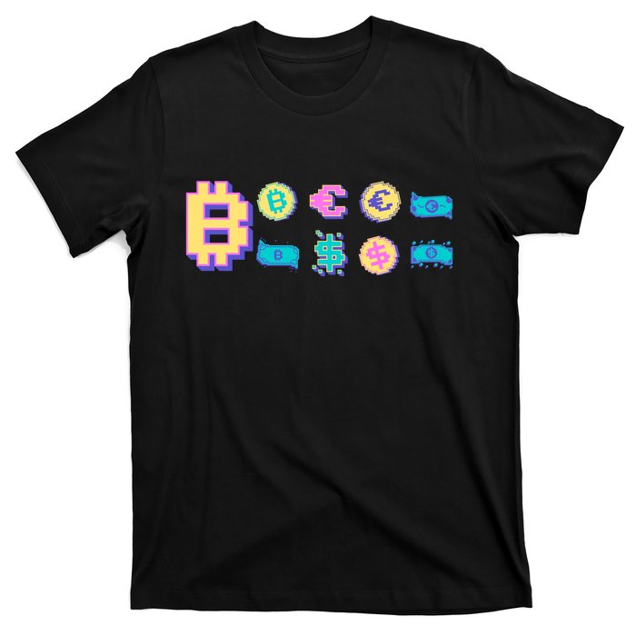 Bitcoin Pixelated T-Shirt