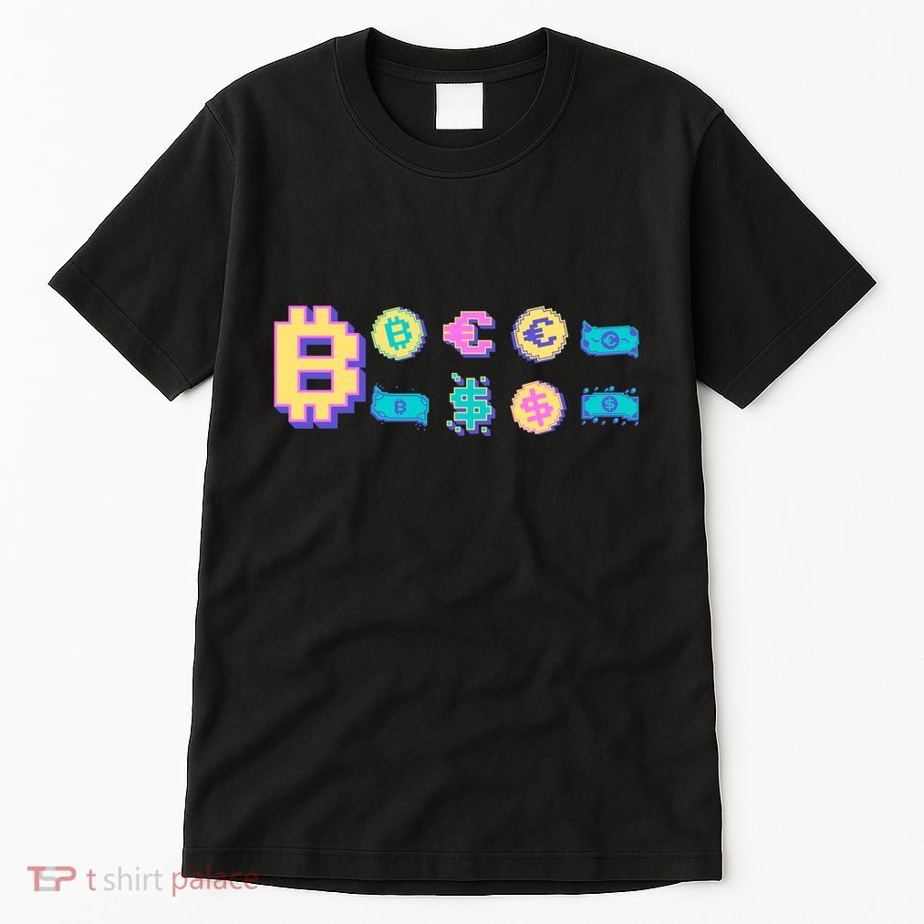 Bitcoin Pixelated Tall T-Shirt