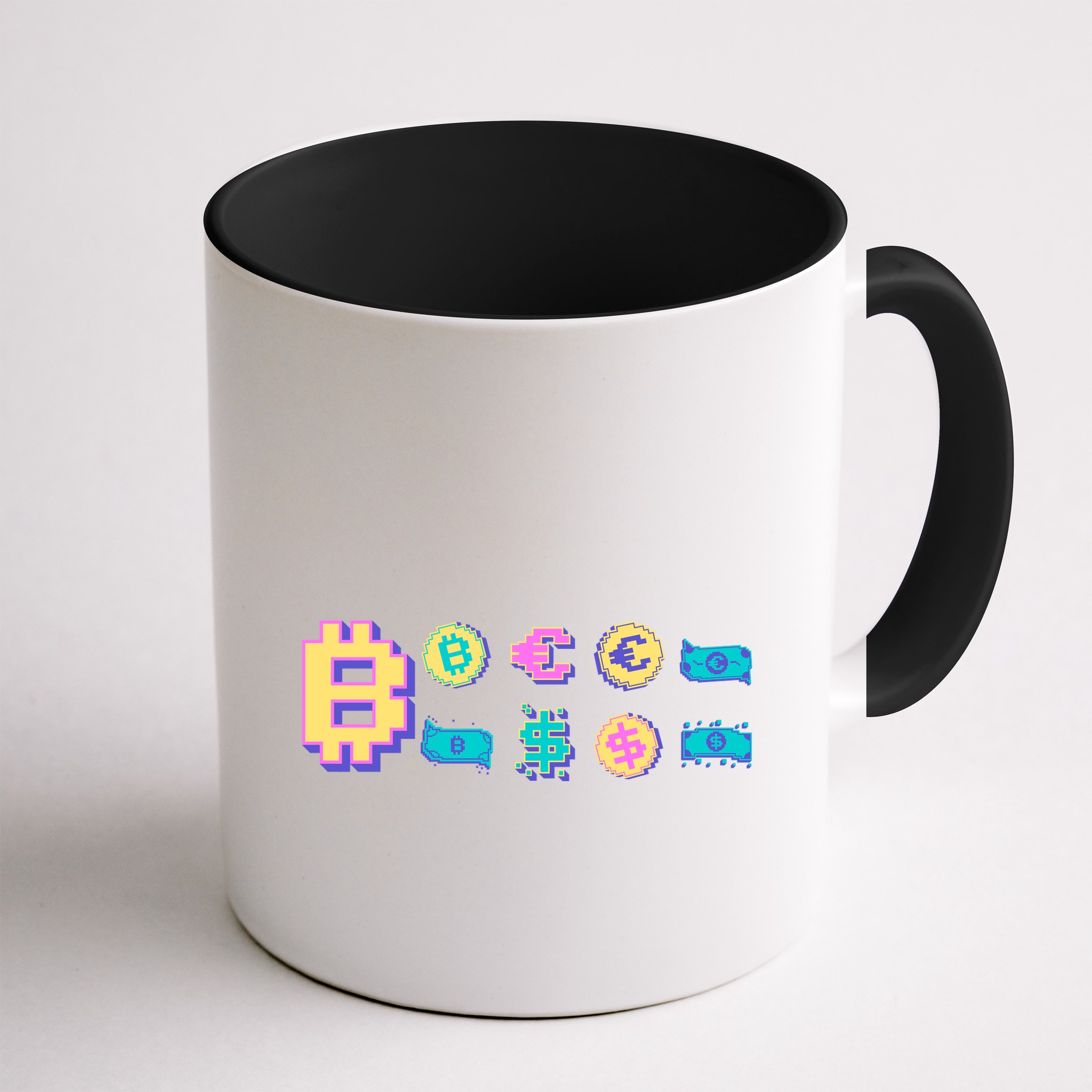 Bitcoin Pixelated Mug