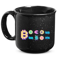 Bitcoin Pixelated 15oz Campfire Ceramic Mug