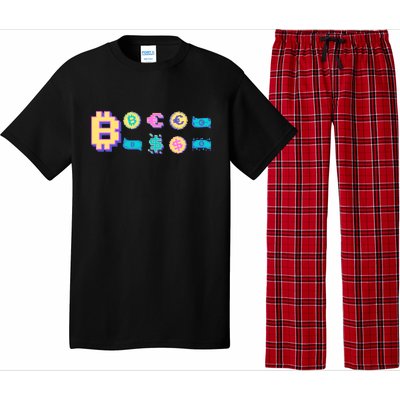 Bitcoin Pixelated Pajama Set