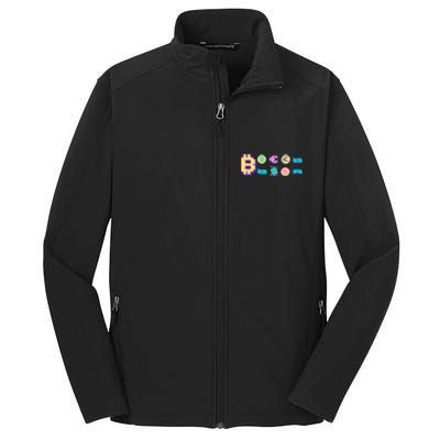 Bitcoin Pixelated Core Soft Shell Jacket