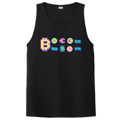 Bitcoin Pixelated PosiCharge Competitor Tank