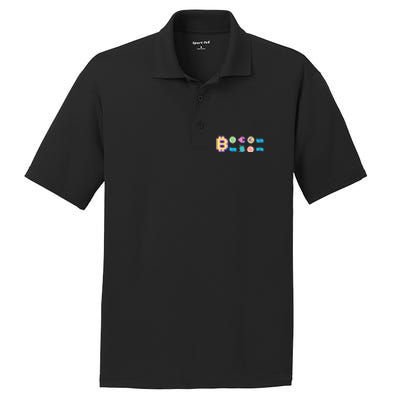 Bitcoin Pixelated PosiCharge RacerMesh Polo