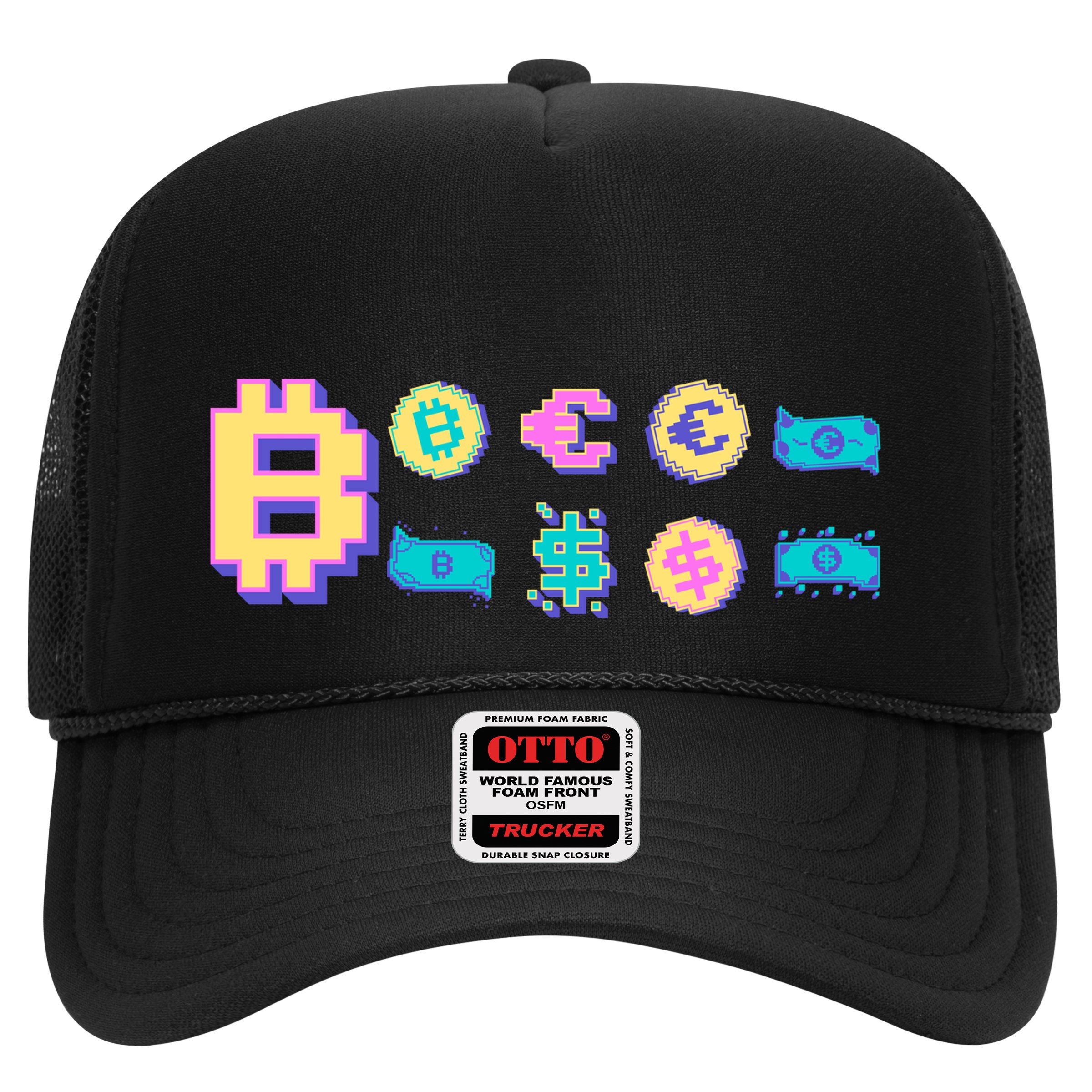 Bitcoin Pixelated Hat