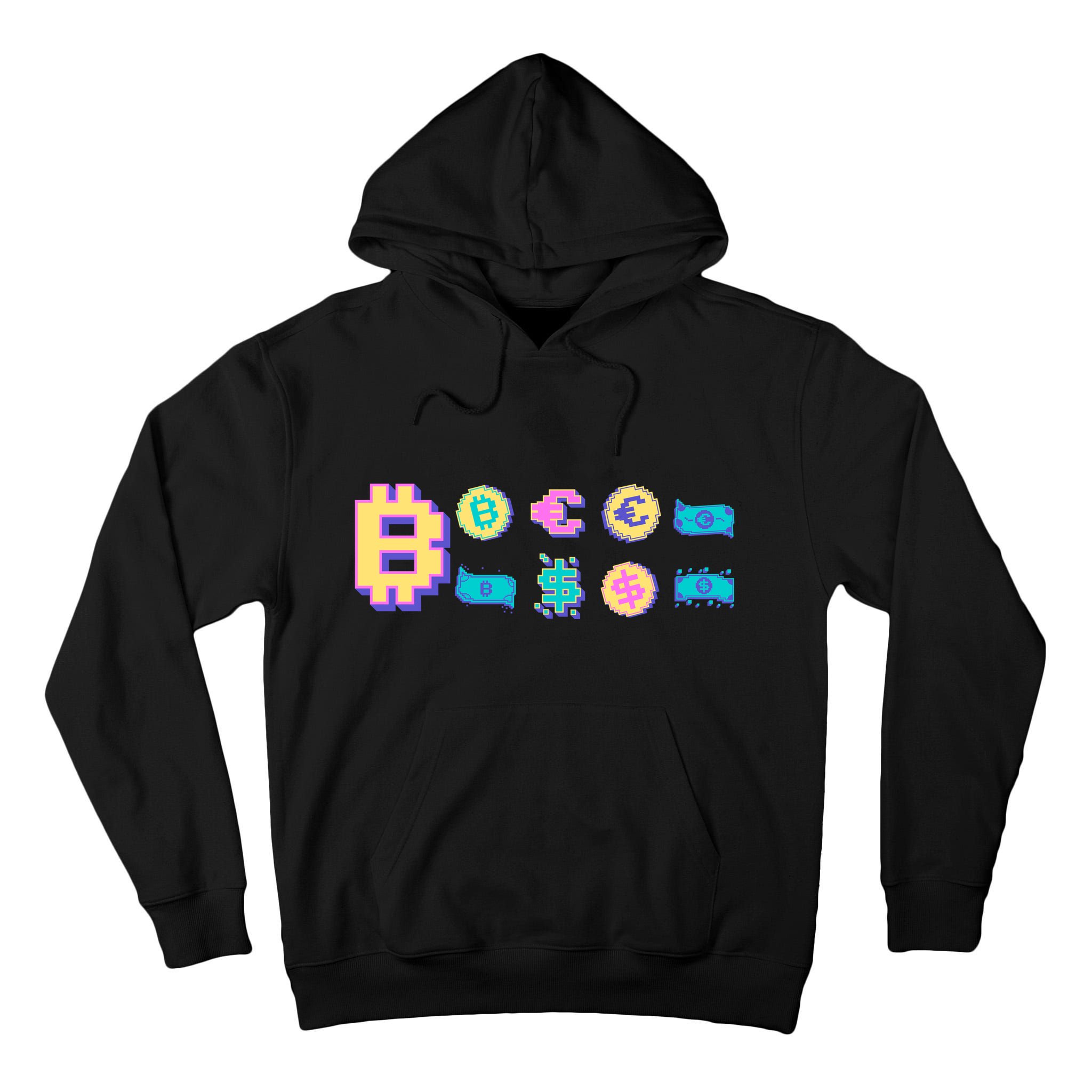Bitcoin Pixelated Tall Hoodie