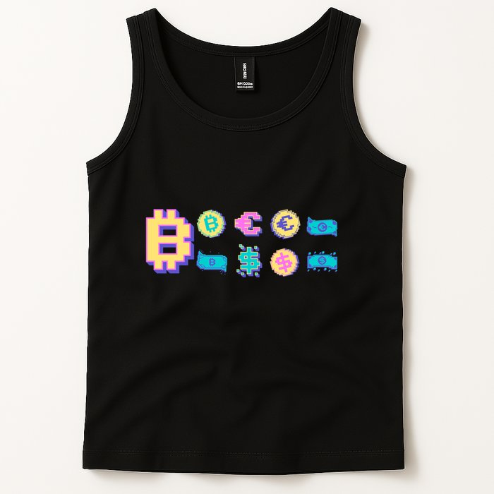 Bitcoin Pixelated Tank Top
