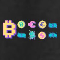 Bitcoin Pixelated Golf Towel