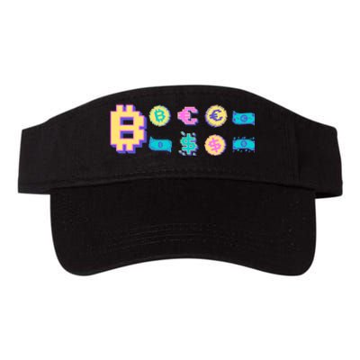 Bitcoin Pixelated Valucap Bio-Washed Visor