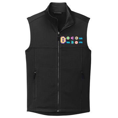 Bitcoin Pixelated Collective Smooth Fleece Vest