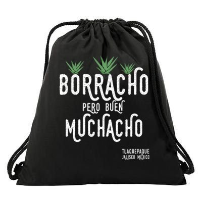 Borracho Pero Buen Muchacho Mexico Saying Drawstring Bag