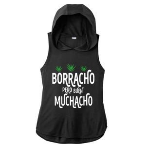 Borracho Pero Buen Muchacho Ladies PosiCharge Tri-Blend Wicking Draft Hoodie Tank