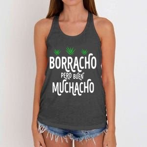 Borracho Pero Buen Muchacho Women's Knotted Racerback Tank