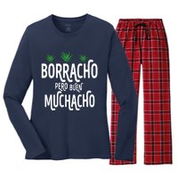 Borracho Pero Buen Muchacho Women's Long Sleeve Flannel Pajama Set 