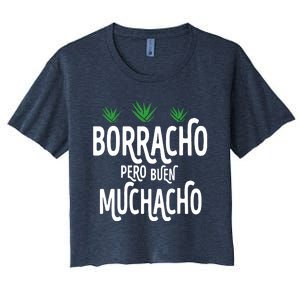 Borracho Pero Buen Muchacho Women's Crop Top Tee