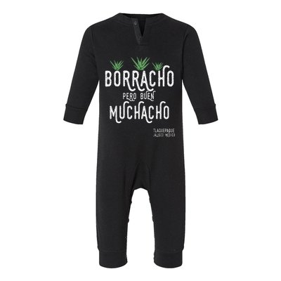 Borracho Pero Buen Muchacho Mexico Saying Infant Fleece One Piece