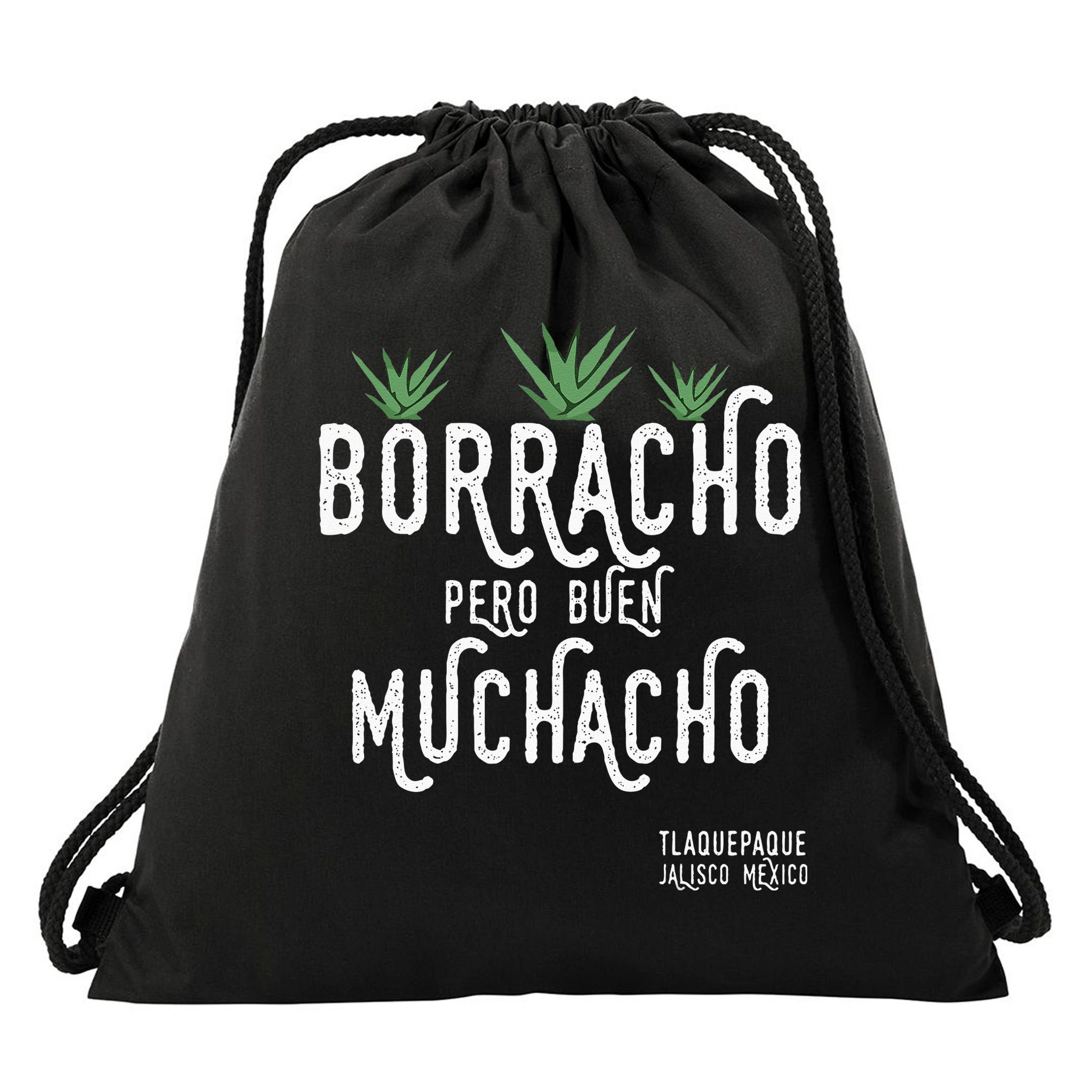 Borracho Pero Buen Muchacho Mexico Saying Drawstring Bag